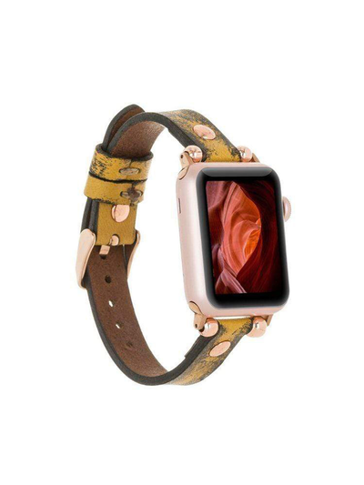 FERRO laderarmband för Apple Watch från Bouletta Rustik Gul #color_rustik-gul