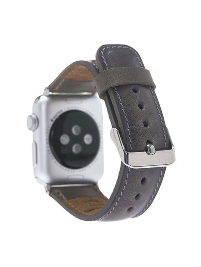 Klassisk Armband i äkta läder för Apple Watch 38-40 MM från Bouletta Granit #color_granit