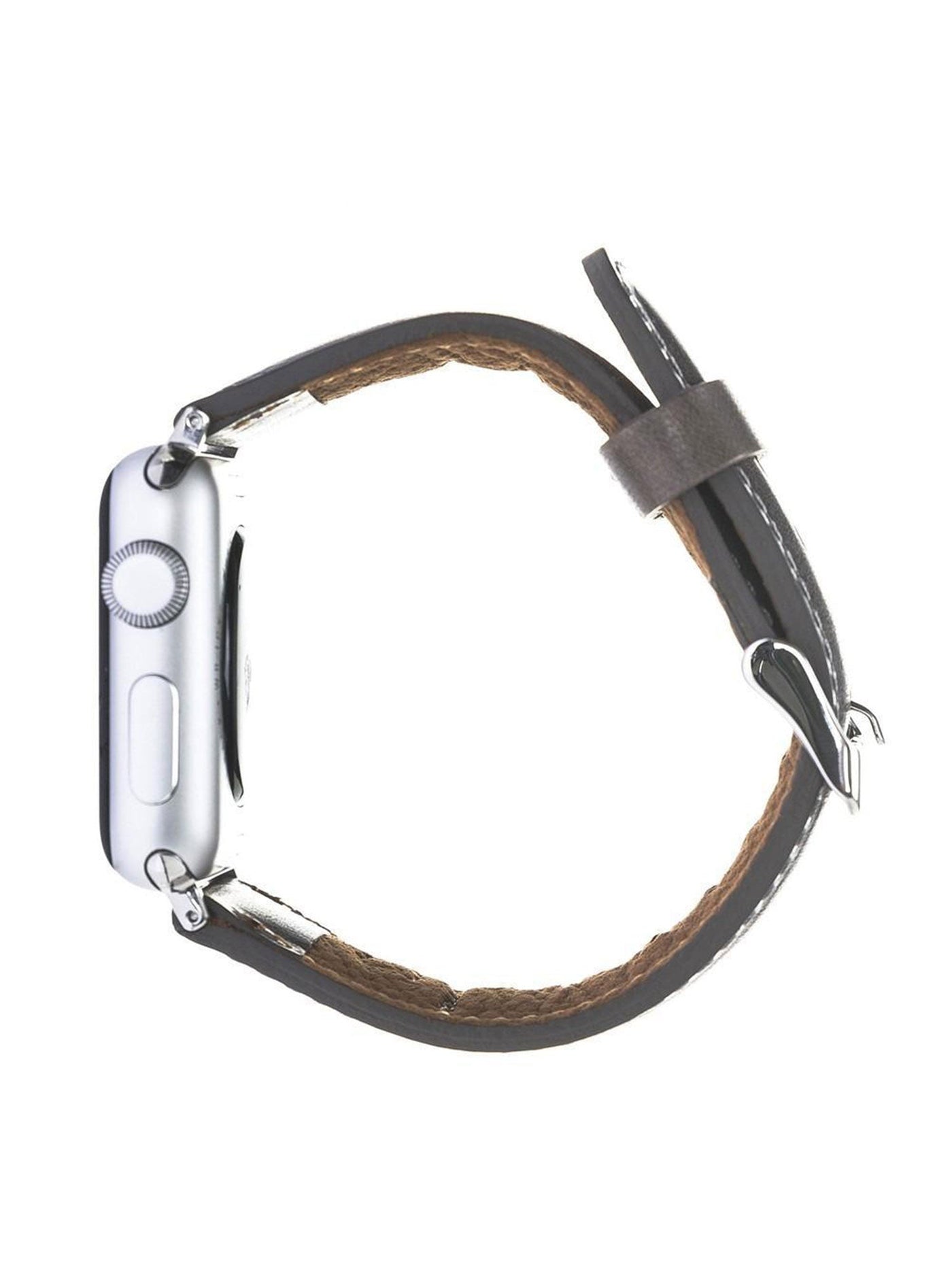 Klassisk Armband i äkta läder för Apple Watch 38-40 MM från Bouletta Granit #color_granit