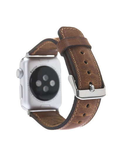 Klassisk Armband i äkta läder för Apple Watch 38-40 MM från Bouletta Brun #color_brun