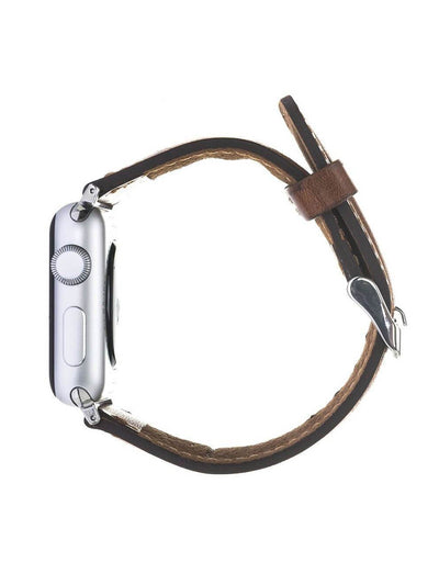 Klassisk Armband i äkta läder för Apple Watch 38-40 MM från Bouletta Brun #color_brun