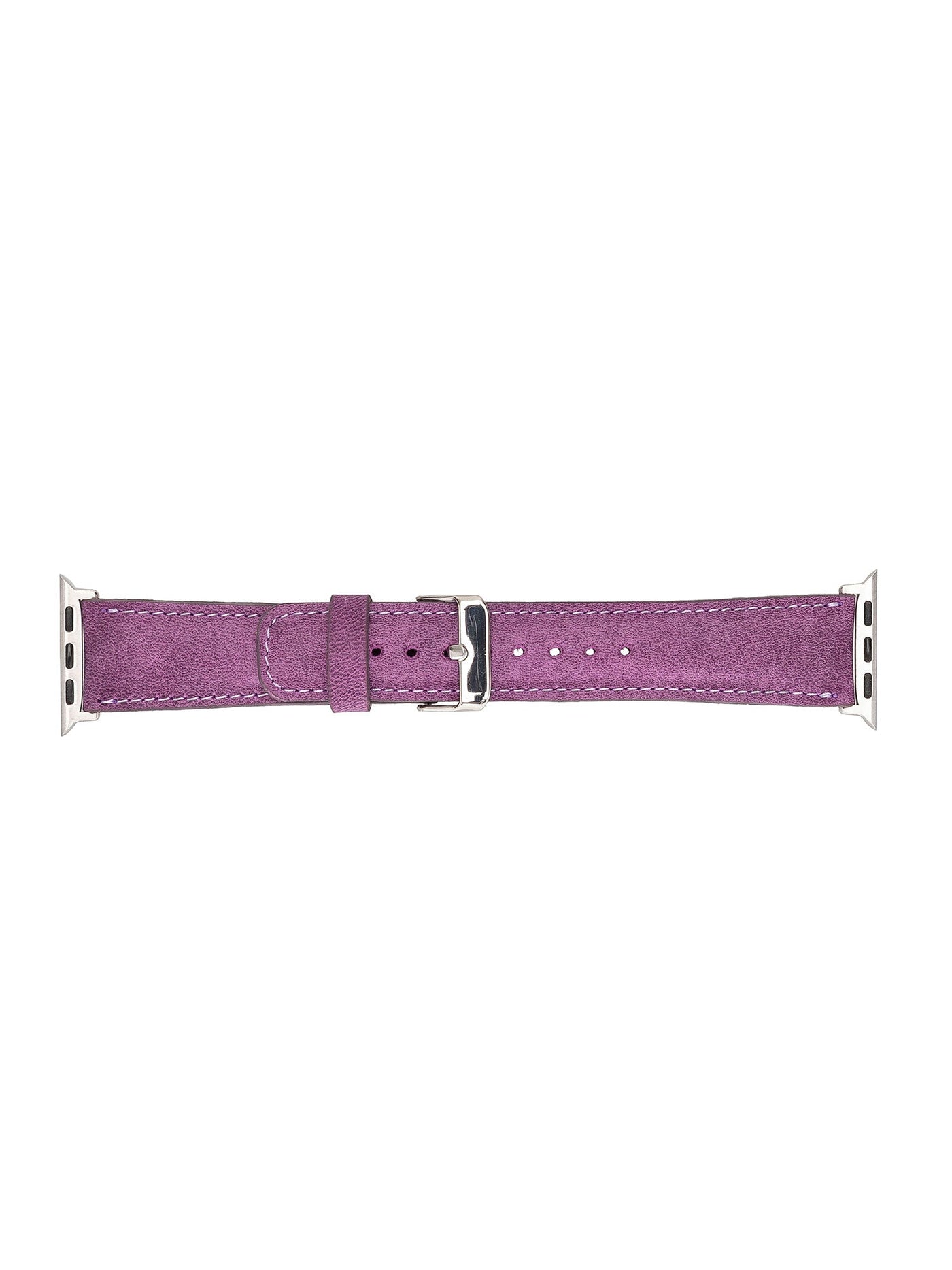 Armband i äkta läder för Apple Watch från Bouletta Slim 42-44 MM Lila #color_lila