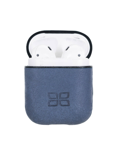 Airpodsfodral Apple AirPods-1-2-Ge Från Bouletta premiumläder JUPP Navy #color_navy