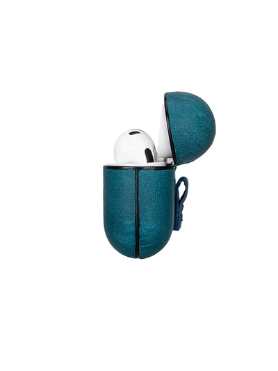 Airpodsfodral Apple AirPods-3Ge Från Bouletta premiumläder Juni Aegean-Blue #color_aegean-blue