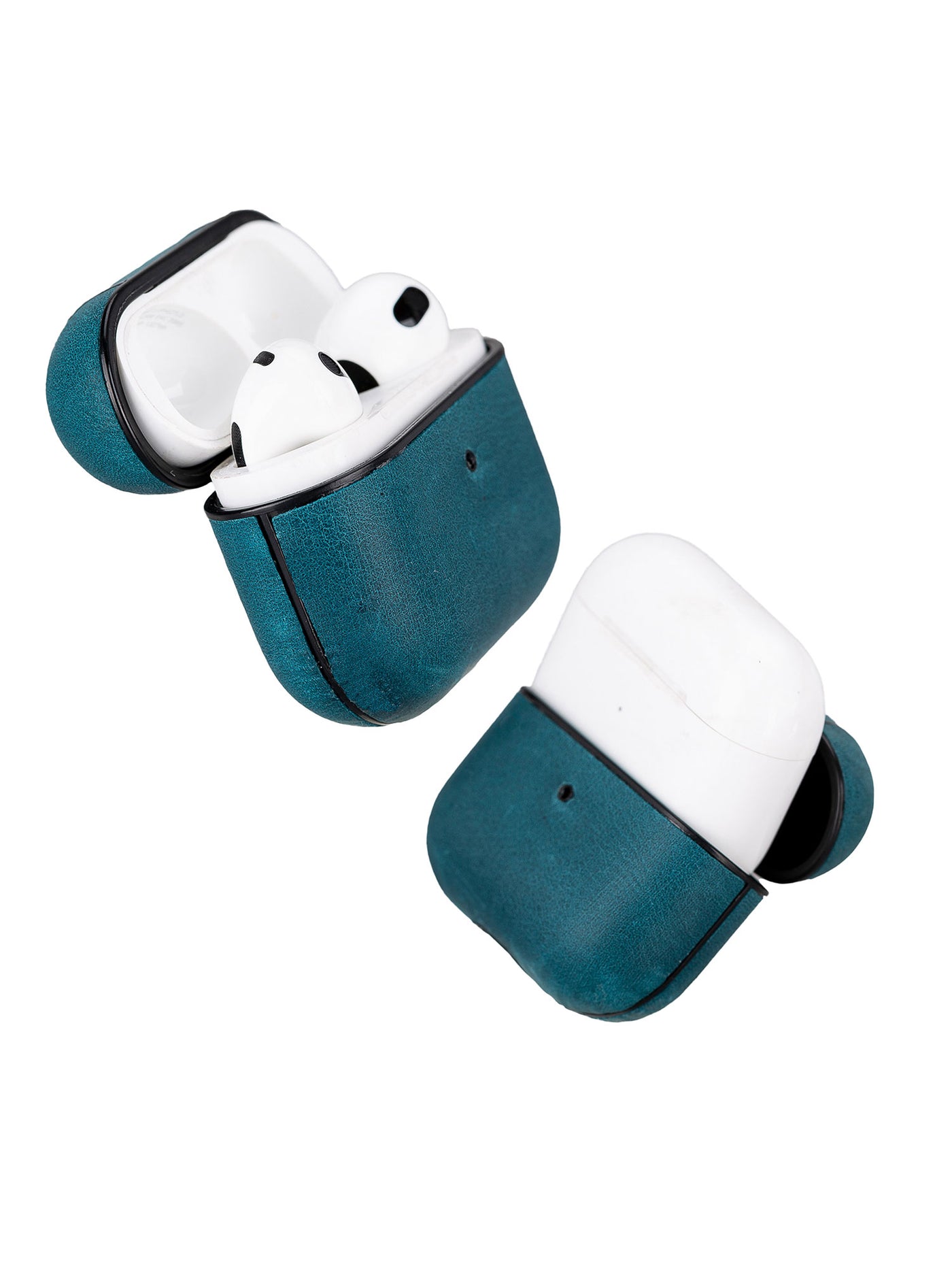 Airpodsfodral Apple AirPods-3Ge Från Bouletta premiumläder Juni Aegean-Blue #color_aegean-blue