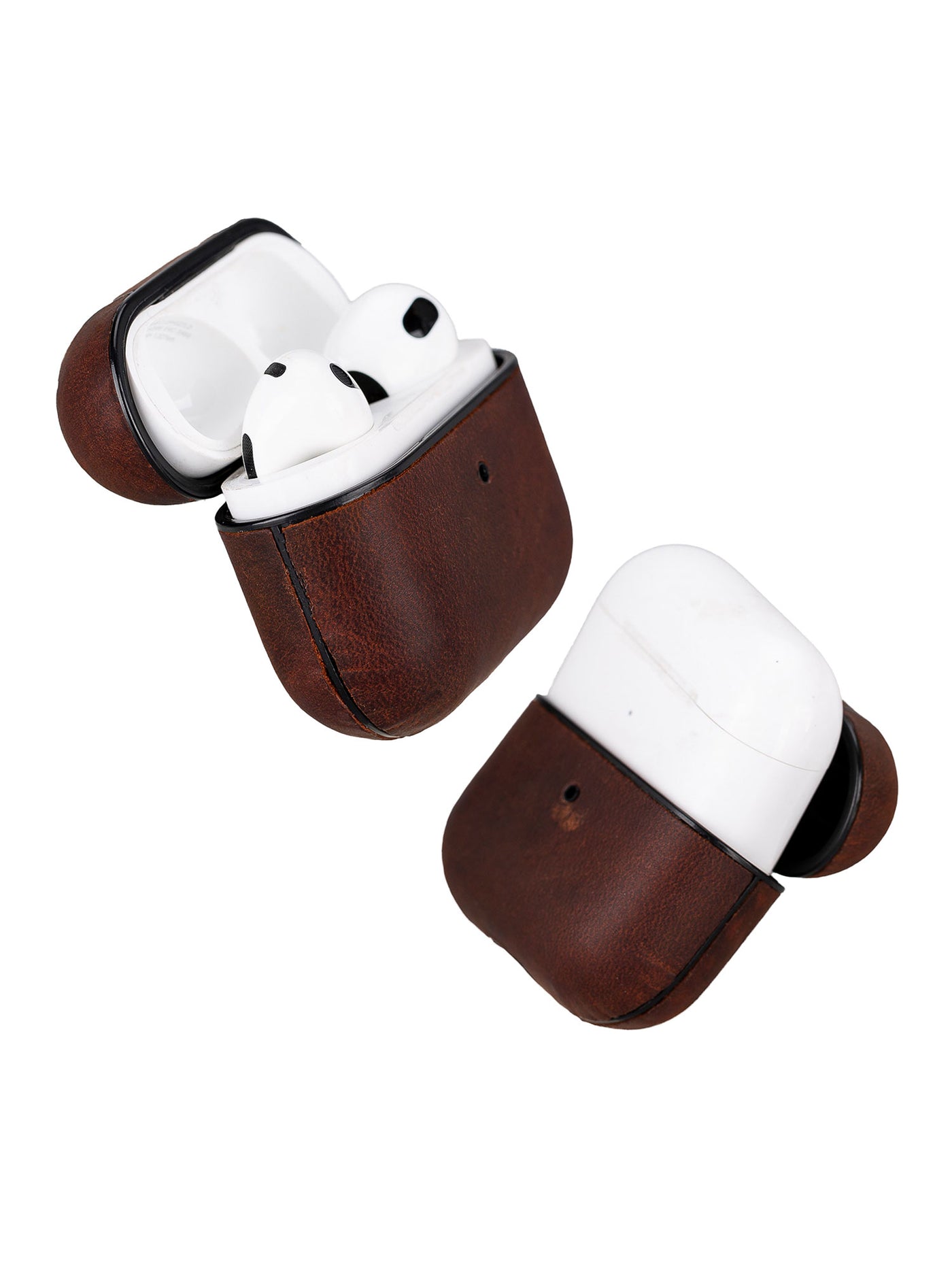 Airpodsfodral Apple AirPods-3Ge Från Bouletta premiumläder Juni Antik-Brun #color_antik-brun