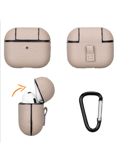 Airpodsfodral Apple AirPods-3Ge Från Bouletta premiumläder Juni Floater-Mink #color_floater-mink