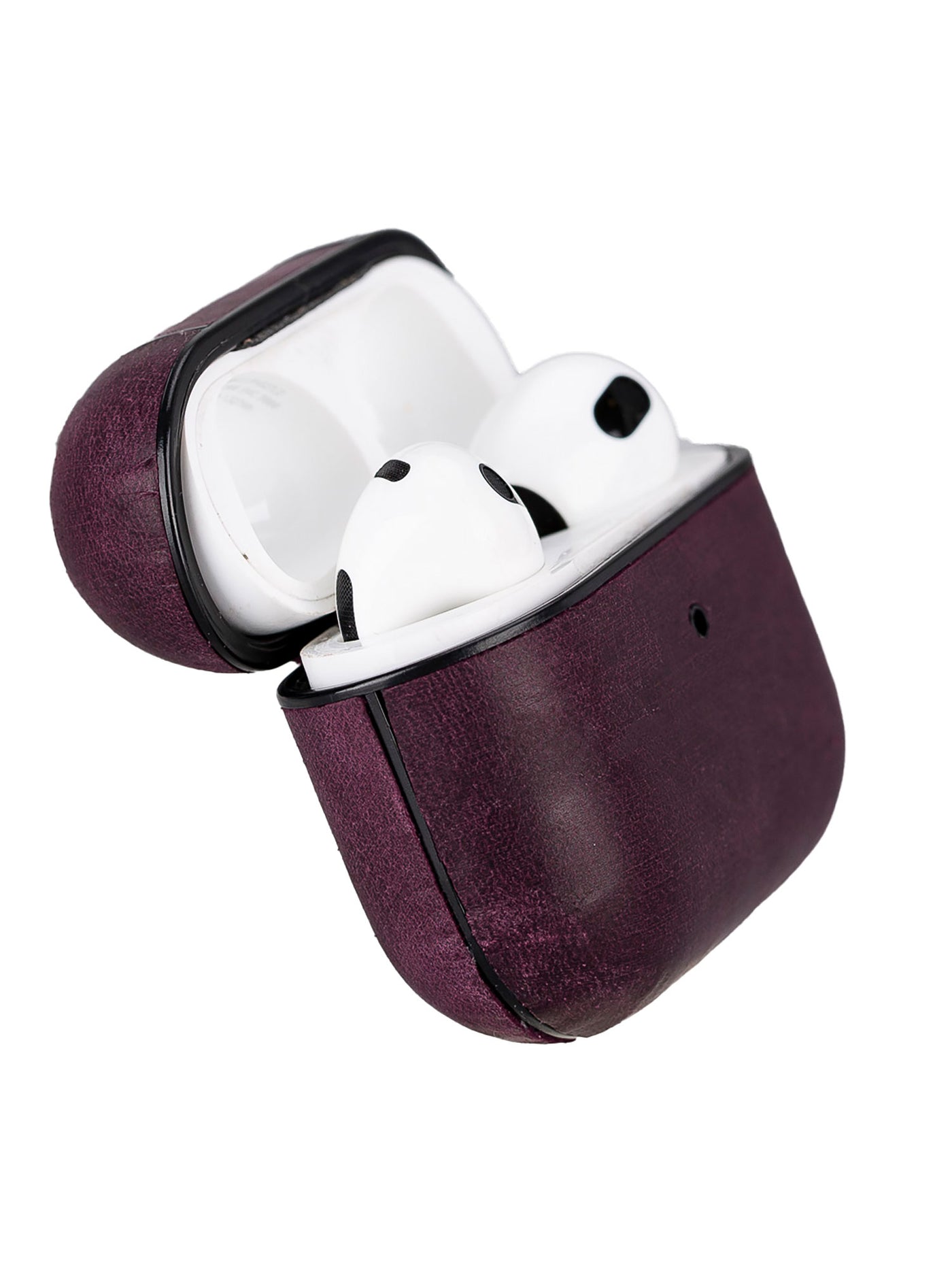 Airpodsfodral Apple AirPods-3Ge Från Bouletta premiumläder Juni Sangria #color_sangria