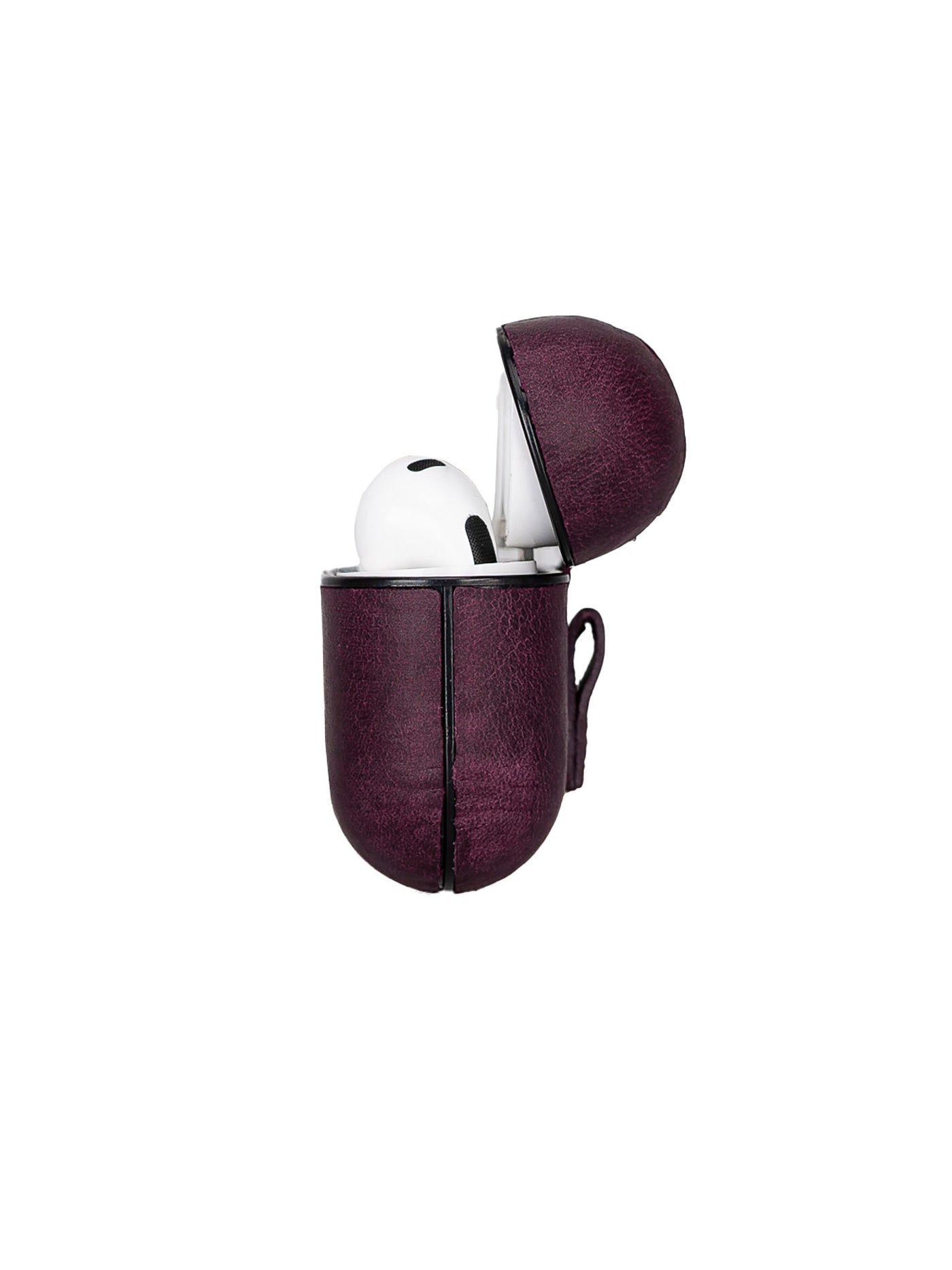 Airpodsfodral Apple AirPods-3Ge Från Bouletta premiumläder Juni Sangria #color_sangria