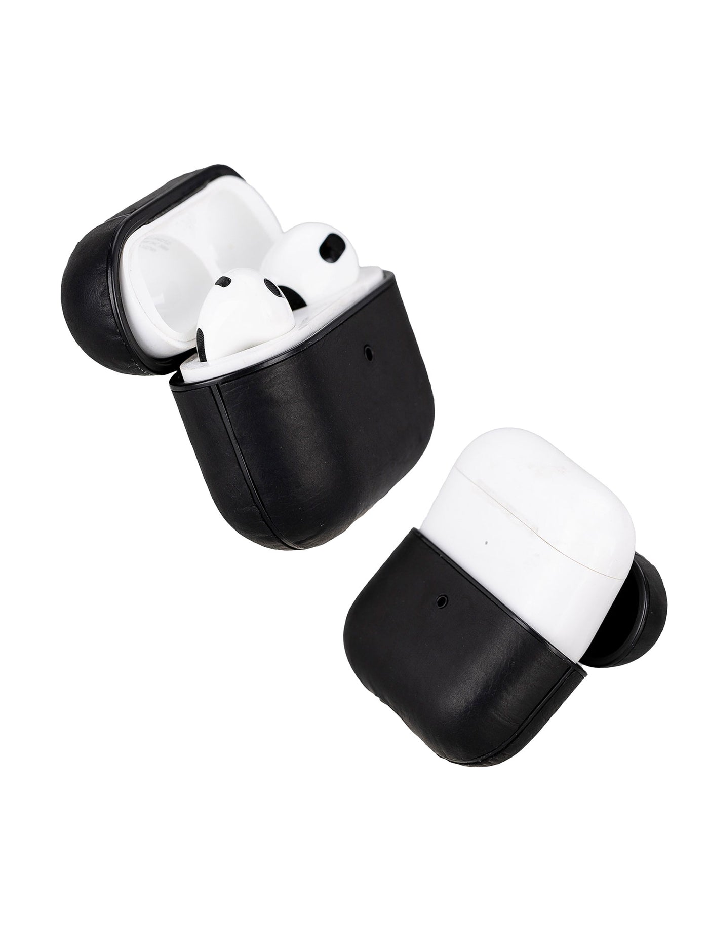 Airpodsfodral Apple AirPods-3Ge Från Bouletta premiumläder Juni Titan-Svart #color_titan-svart