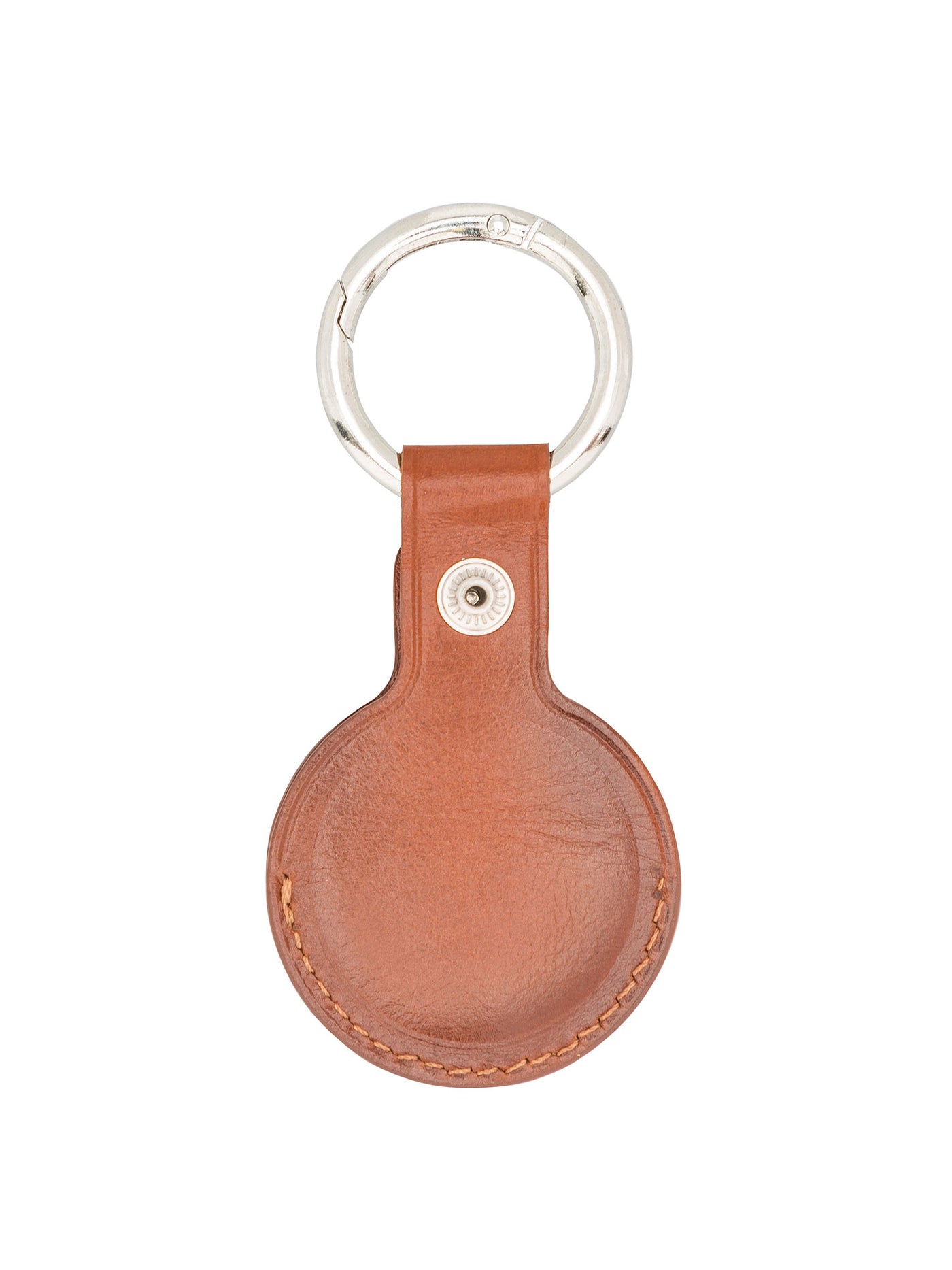 Apple AirTag hållare i äkta läder med nyckelring från Bouletta ARTA konjak Brun #color_konjak-brun