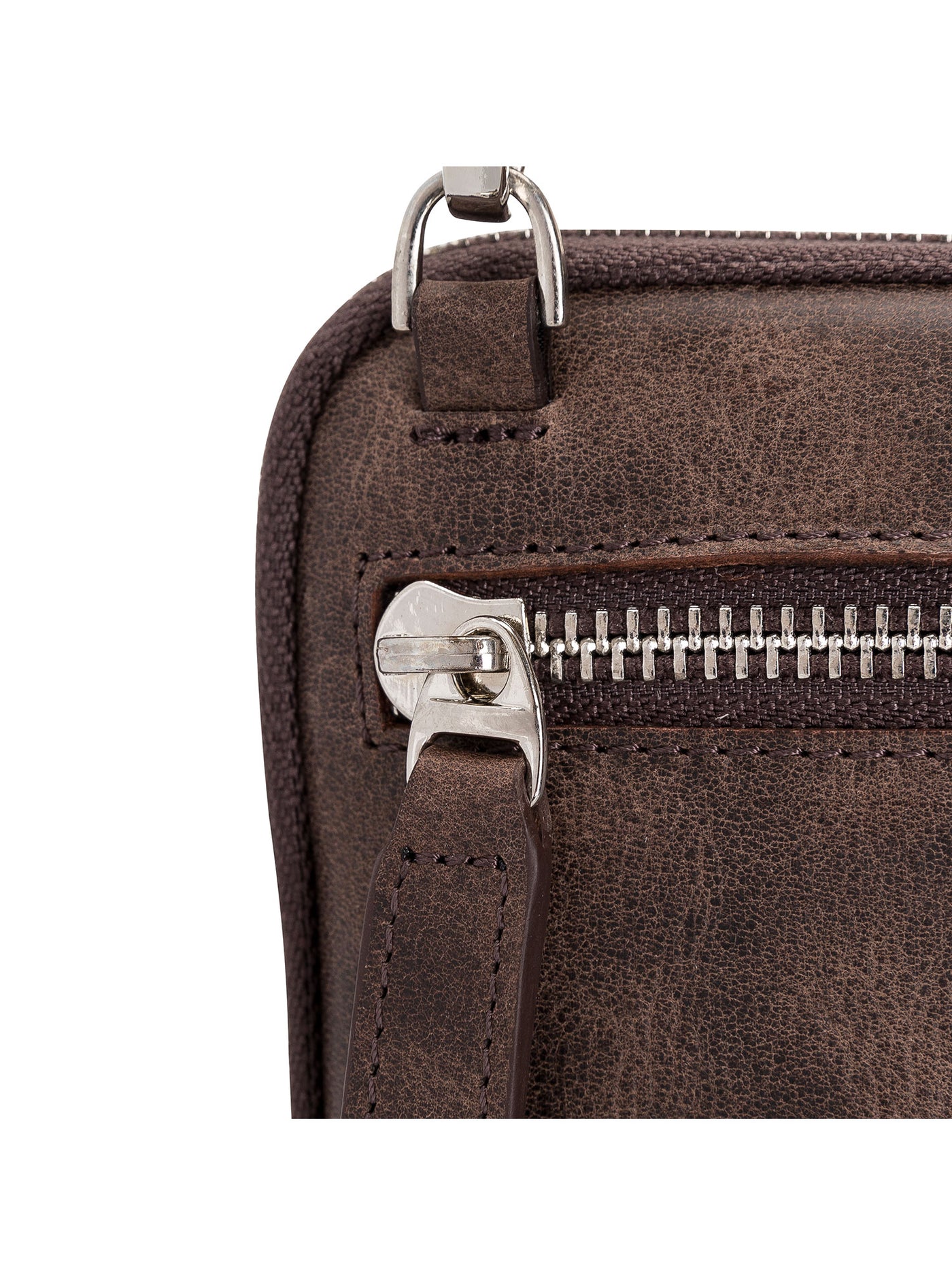 Crossbodyväska Vardagsväska i Äkta Läder Från Bouletta Nino Vintage Brun #color_vintage-brun