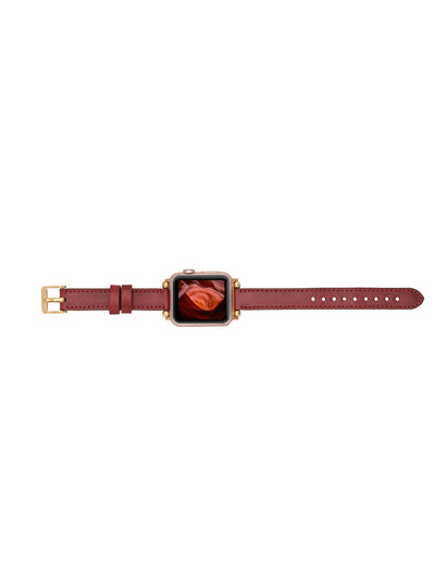 FERRO laderarmband för Apple Watch från Bouletta Karmosin #color_karmosin