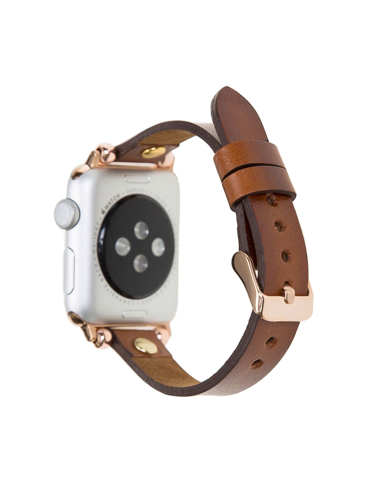 FERRO laderarmband för Apple Watch från Bouletta Konjak brun #color_konjak-brun-g