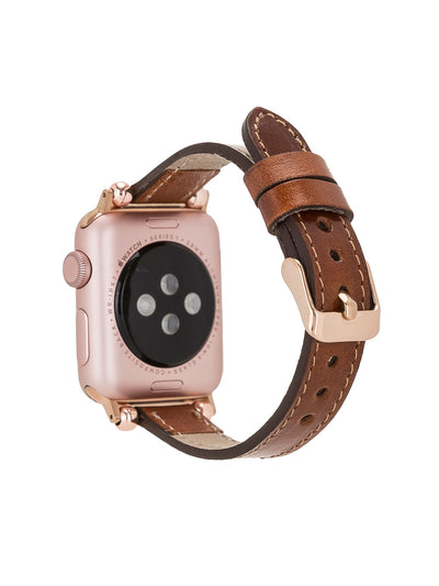 FERRO laderarmband för Apple Watch från Bouletta Brun #color_konjak-brun