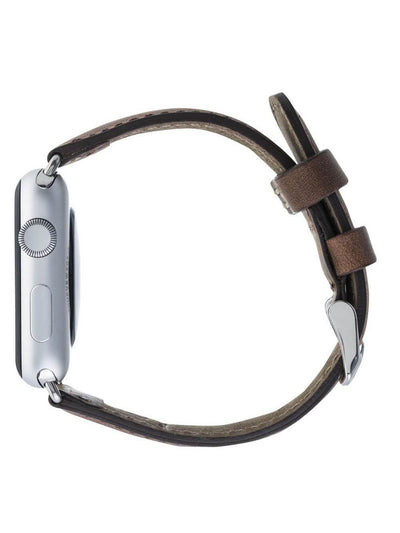 Klassiskt läderarmband för Apple Watch 42/44/45 mm från Bouletta Antik Brun #color_antik-brun