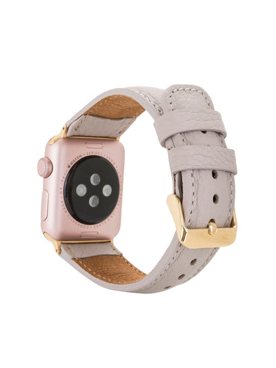 Klassiskt läderarmband för Apple Watch 42/44/45 mm från Bouletta Floater Mink #color_floater-mink