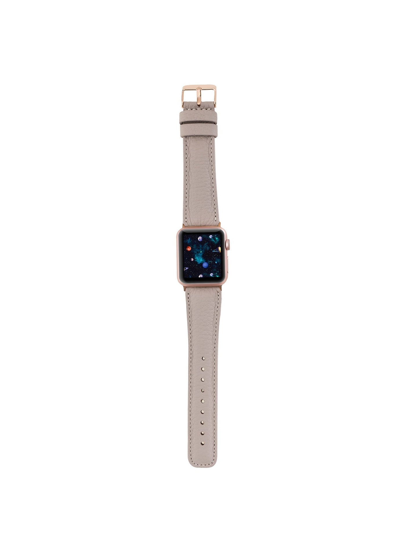 Klassiskt läderarmband för Apple Watch 42/44/45 mm från Bouletta Floater Mink #color_floater-mink