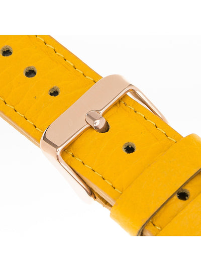 Klassiskt läderarmband för Apple Watch 42/44/45 mm från Bouletta Floater Gul #color_floater-gul