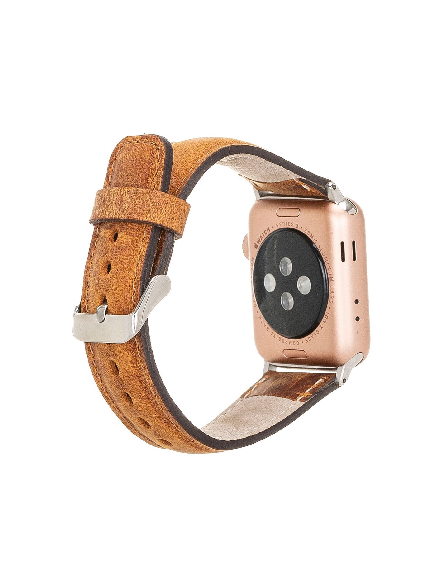 Klassiskt läderarmband för Apple Watch 42/44/45 mm från Bouletta Kamelbrun #color_kamelbrun
