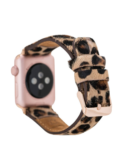 Klassiskt läderarmband för Apple Watch 42/44/45 mm från Bouletta Leo #color_leo