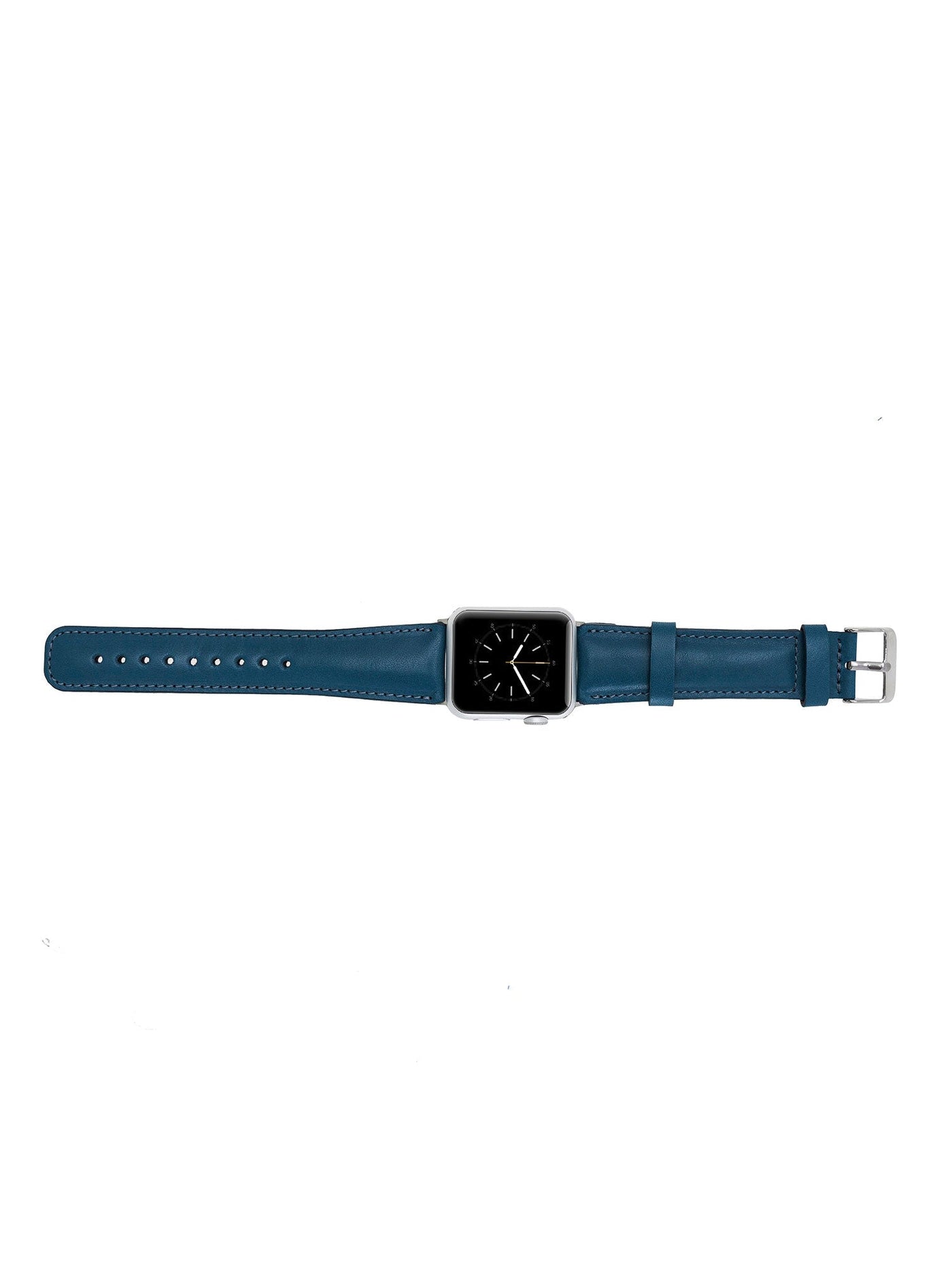 Klassiskt läderarmband för Apple Watch 42/44/45 mm från Bouletta Navy #color_navy