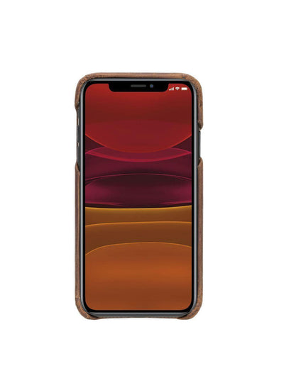 Mobilskal i äkta läder för Apple iPhone 11 från Bouletta - Antik-Brun #color_antik-brun