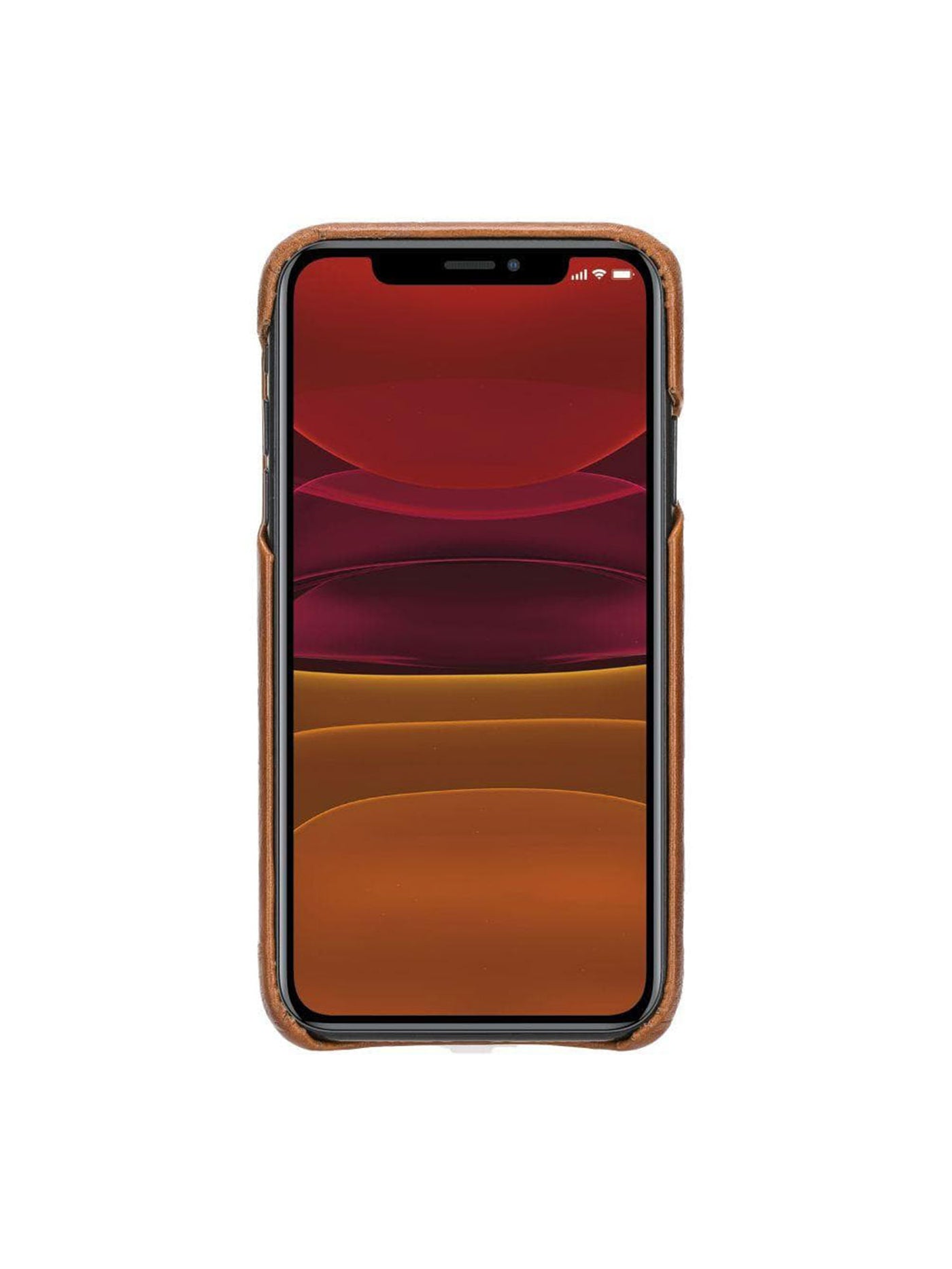 Mobilskal i äkta läder för Apple iPhone 11 från Bouletta - Konjak-Brun #color_konjak-brun