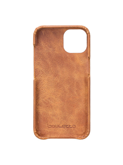 Mobilskal i äkta läder för Apple iPhone 13 från Bouletta - Guld Brun #color_guld-brun