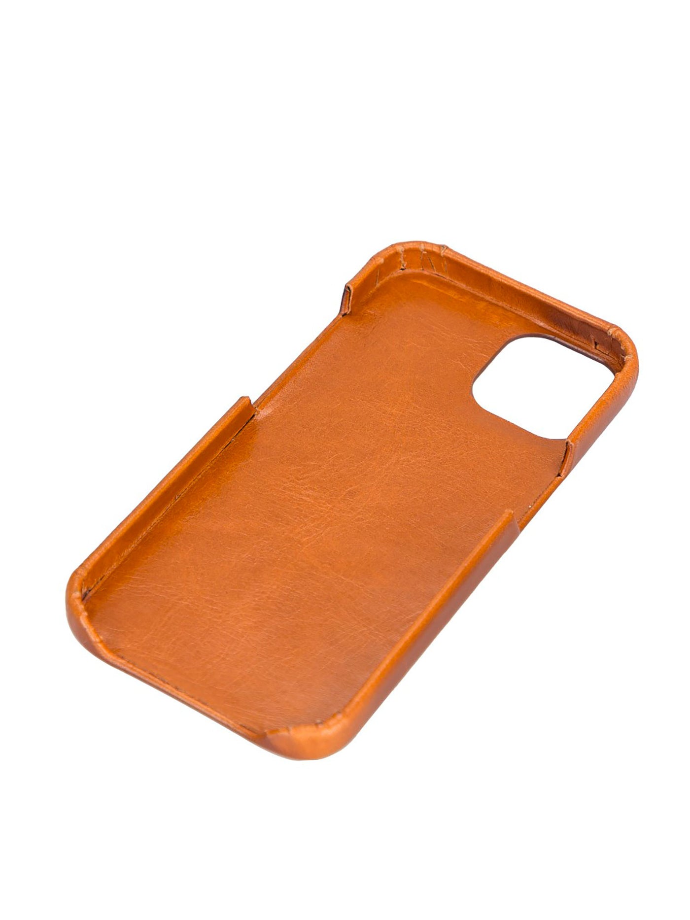 Mobilskal i äkta läder för Apple iPhone 13 från Bouletta - Konjak Brun #color_konjak-brun