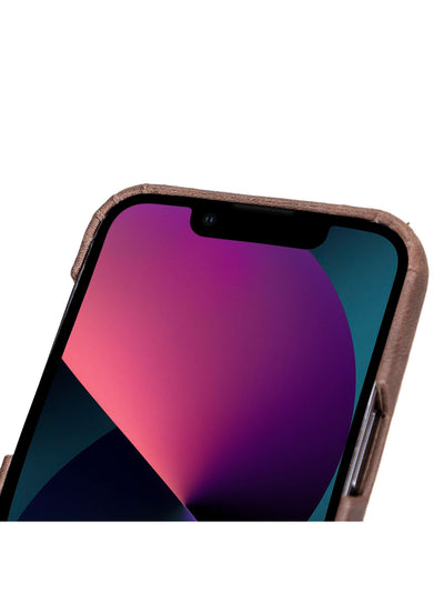 Mobilskal i äkta läder för Apple iPhone 13 Pro Max från Bouletta - Vintage Brun #color_vintage-brun