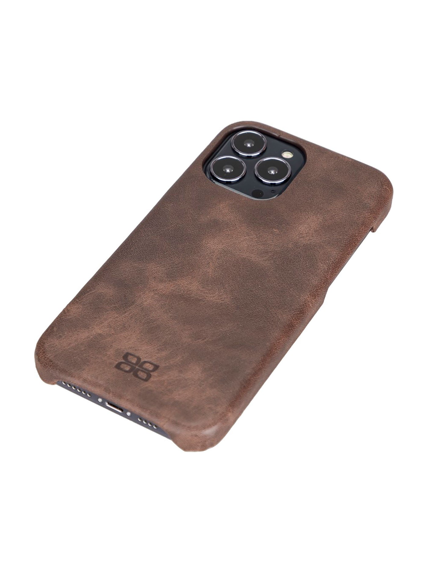 Mobilskal i äkta läder för Apple iPhone 13 Pro Max från Bouletta - Vintage Brun #color_vintage-brun