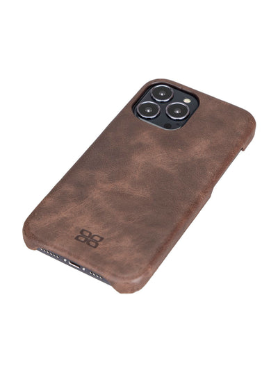 Mobilskal i äkta läder för Apple iPhone 13 Pro Max från Bouletta - Vintage Brun #color_vintage-brun