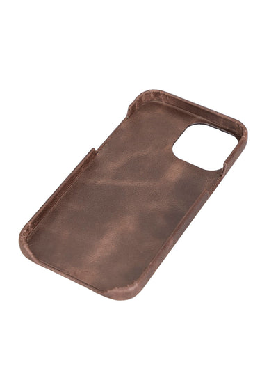 Mobilskal i äkta läder för Apple iPhone 13 Pro Max från Bouletta - Vintage Brun #color_vintage-brun