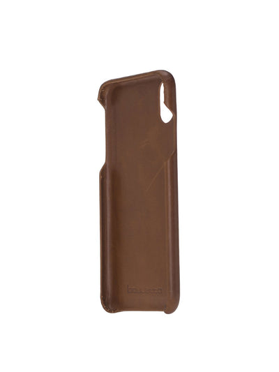 Mobilskal i äkta läder för Apple iPhone XR från Bouletta - Konjak Brun #color_konjak-brun