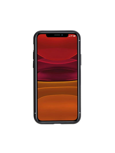 Mobilskal med korthållare i äkta läder för Apple iPhone 11 Pro från Bouletta Angus-Svart #color_svart