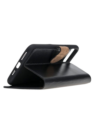 Plånboksfodral i äkta läder för Apple iPhone 11 Pro Max från Bouletta - Svart #color_svart