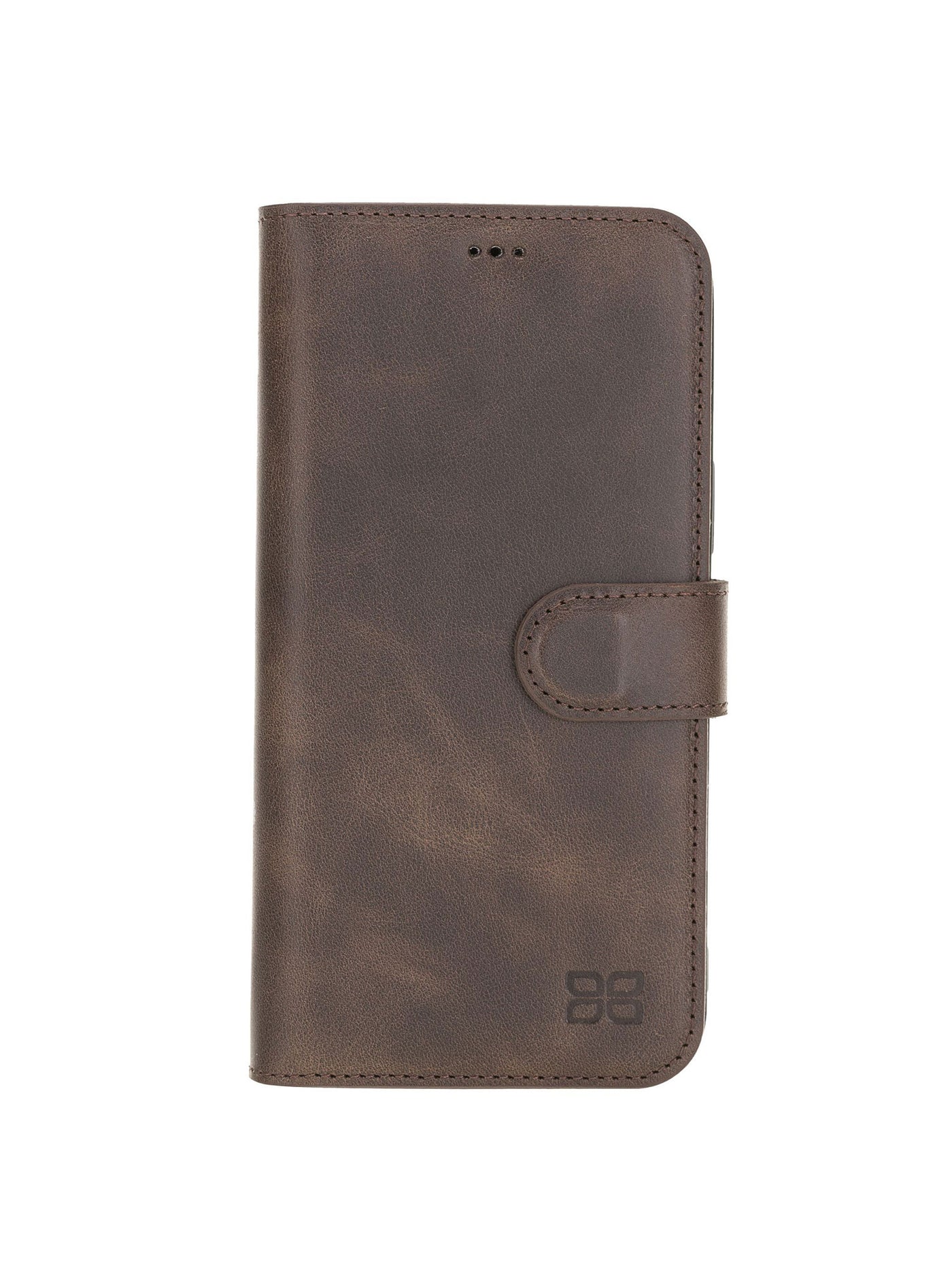 Plånboksfodral i äkta läder för Apple iPhone 12 Pro Max från Bouletta - Vinatge Brun #color_vintage-brun
