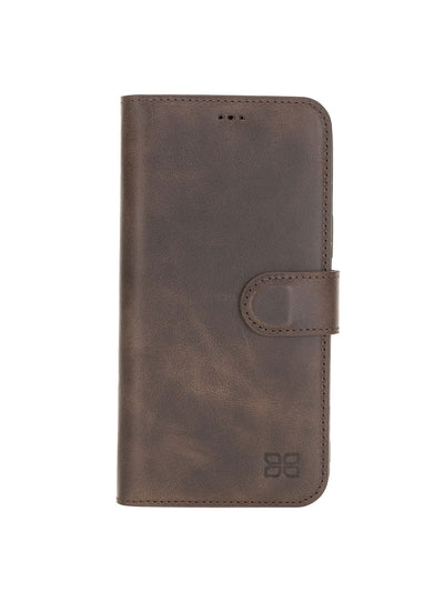Plånboksfodral i äkta läder för Apple iPhone 12 Pro Max från Bouletta - Vinatge Brun #color_vintage-brun