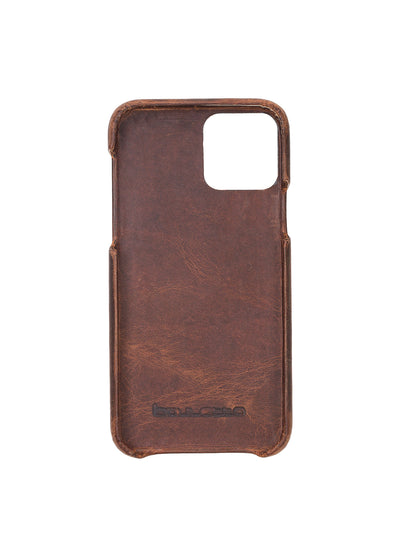 Plånboksfodral med avtagbart magnetskal i äkta läder för Apple iPhone 11 från Bouletta Jersey- Antik Brun #color_antik-brun