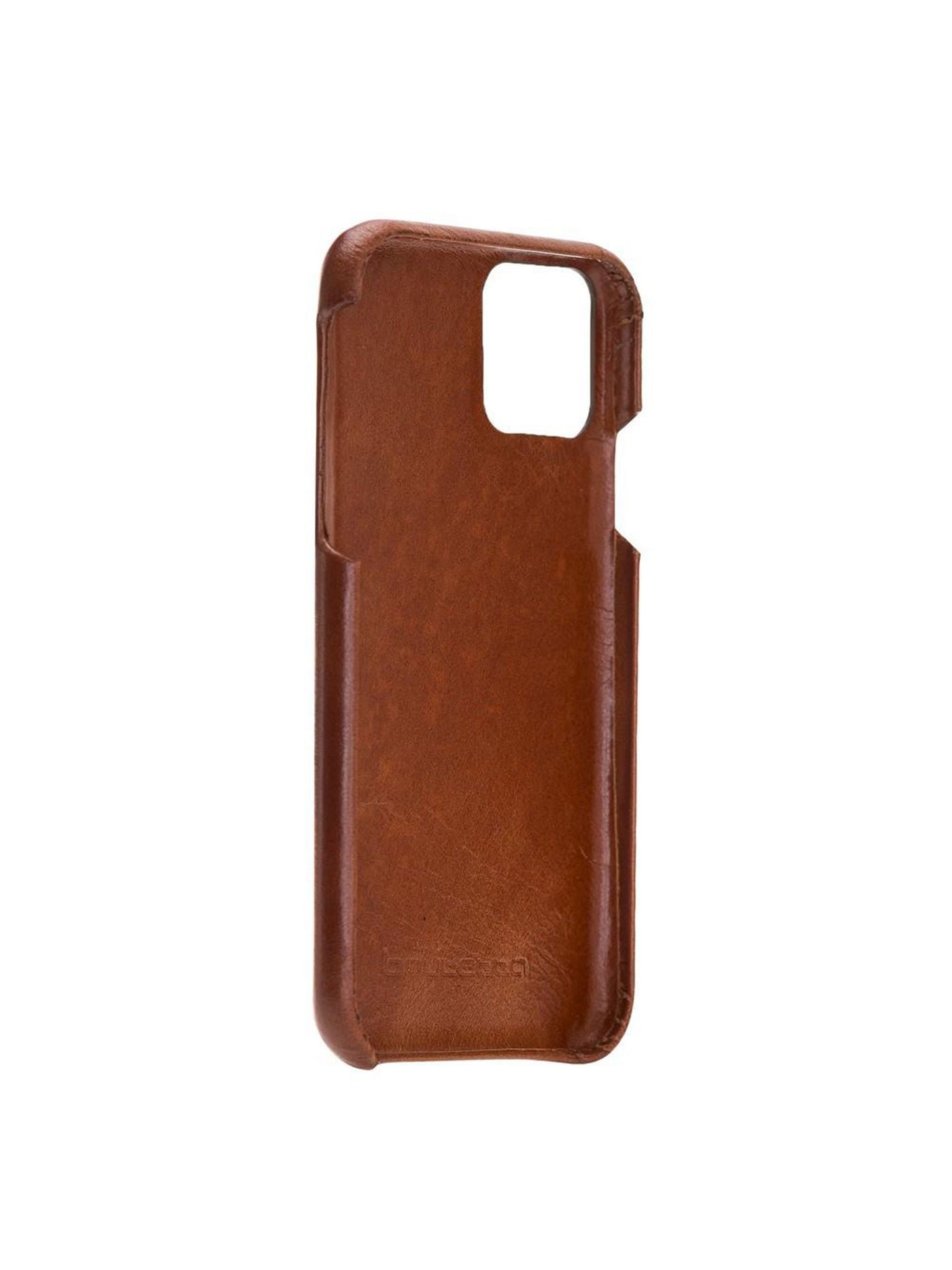 Plånboksfodral med avtagbart magnetskal i äkta läder för Apple iPhone 11 från Bouletta Jersey- Konjak Brun #color_konjak-brun