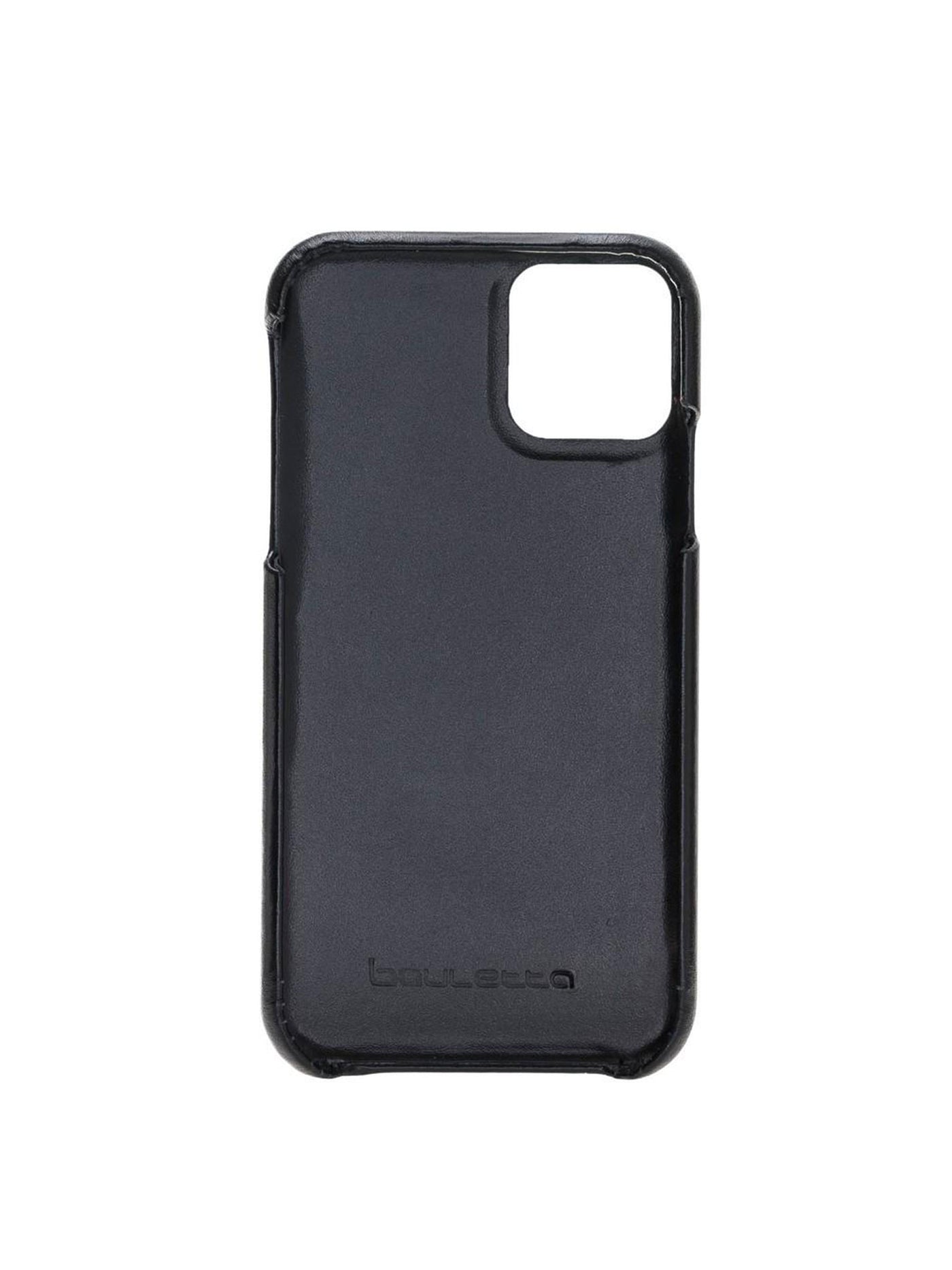 Plånboksfodral med avtagbart magnetskal i äkta läder för Apple iPhone 11 från Bouletta Jersey- Svart #color_svart