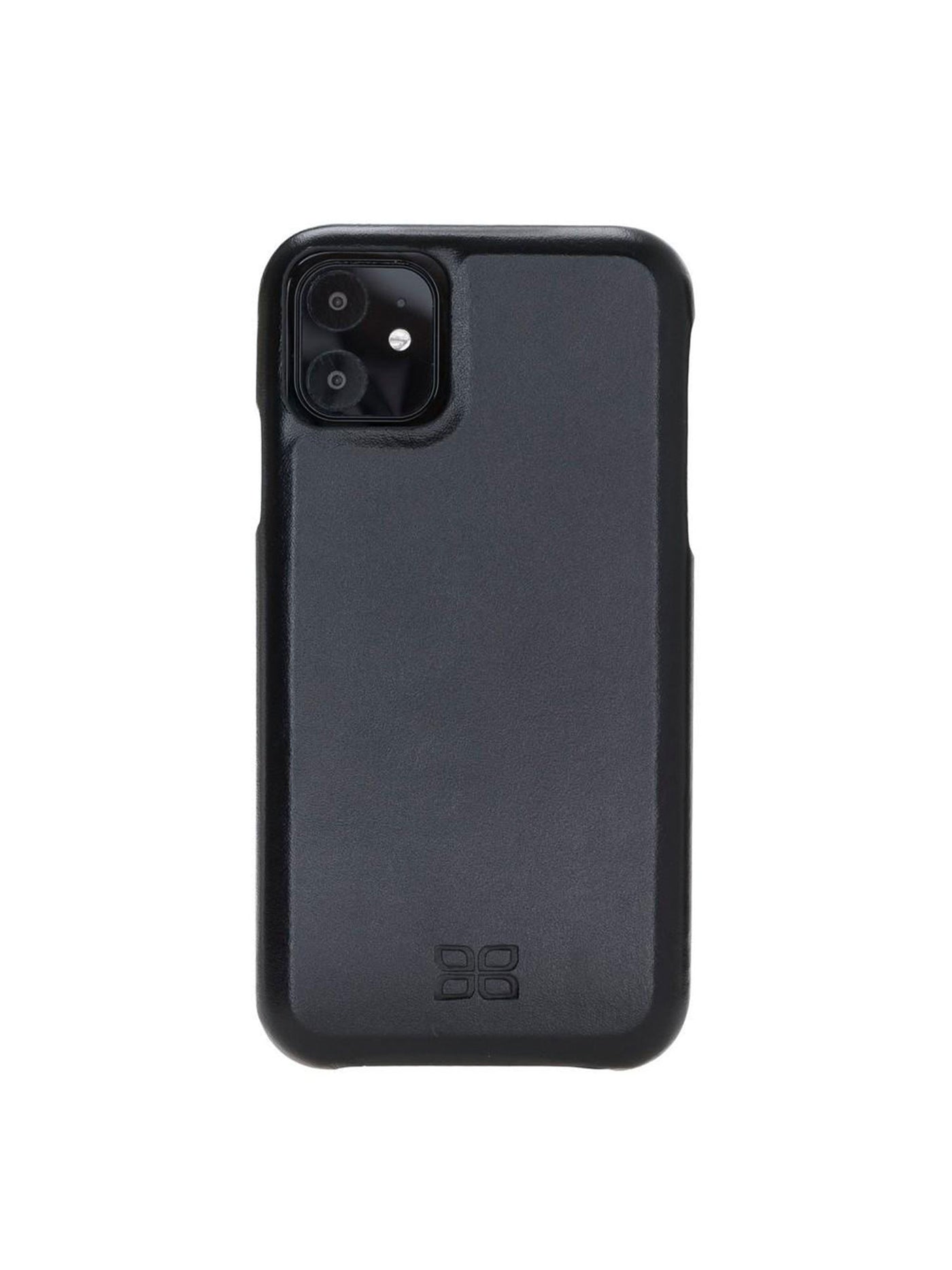 Plånboksfodral med avtagbart magnetskal i äkta läder för Apple iPhone 11 från Bouletta Jersey- Svart #color_svart
