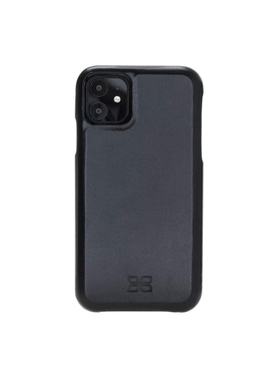 Plånboksfodral med avtagbart magnetskal i äkta läder för Apple iPhone 11 från Bouletta Jersey- Svart #color_svart