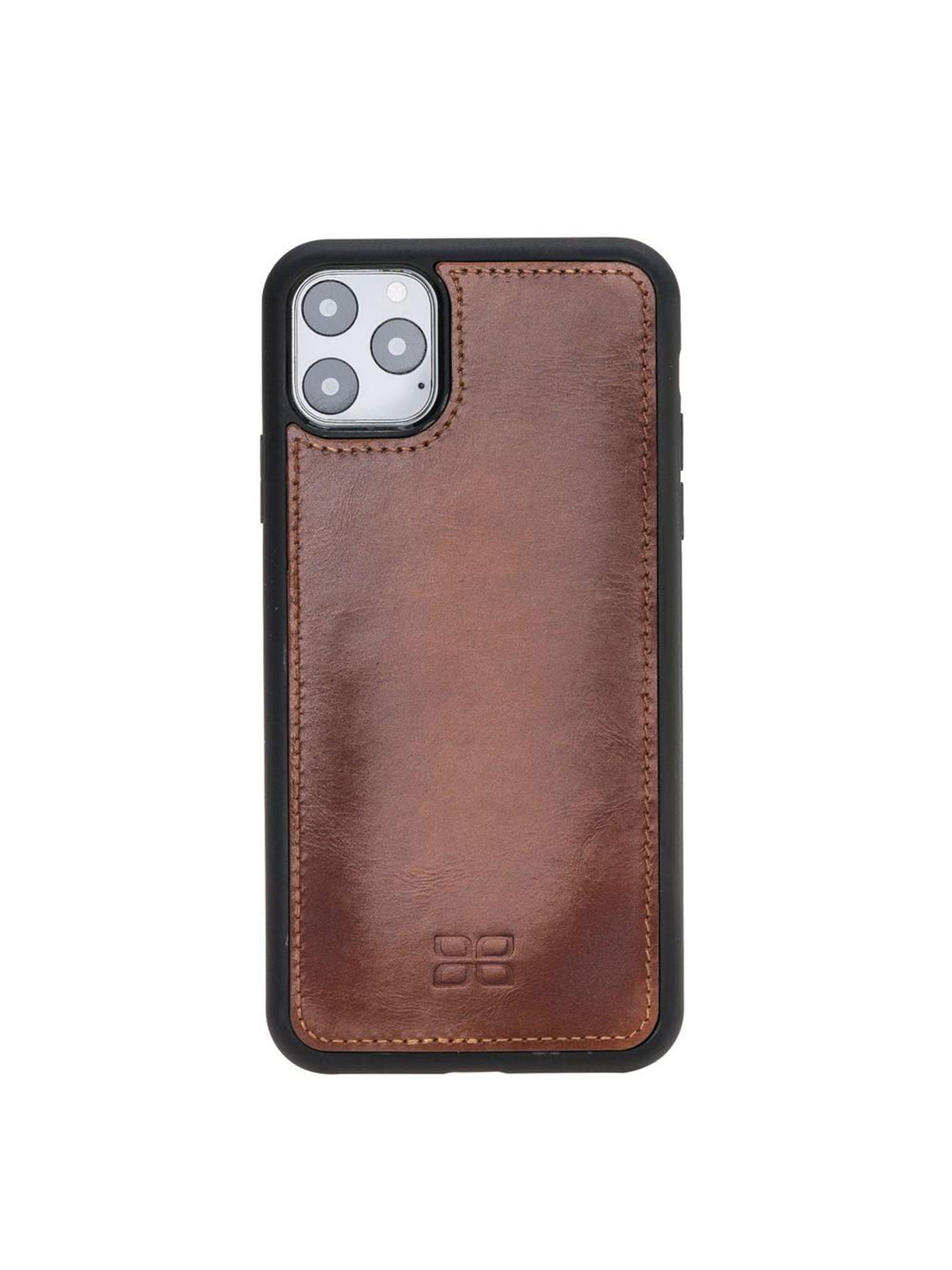 Plånboksfodral med avtagbart magnetskal i äkta läder för Apple iPhone 11 Pro från Bouletta Alpina- Konjak-brun#color_konjak-brun