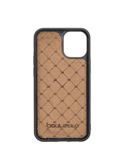 Plånboksfodral med avtagbart magnetskal i äkta läder för Apple iPhone 12 PRO från Bouletta Alpina- Granit #color_granit