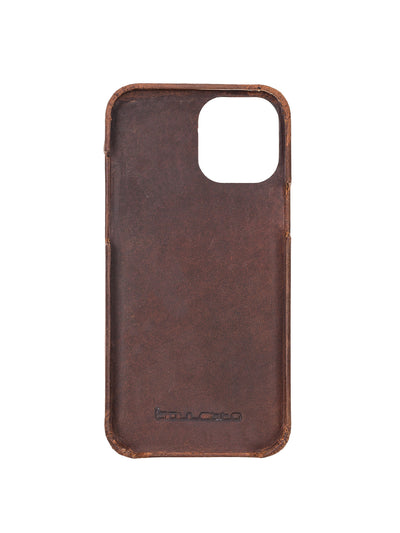 Plånboksfodral med avtagbart magnetskal i äkta läder för Apple iPhone 12 Pro från Bouletta Jersey- Antik Brun #color_antik-brun