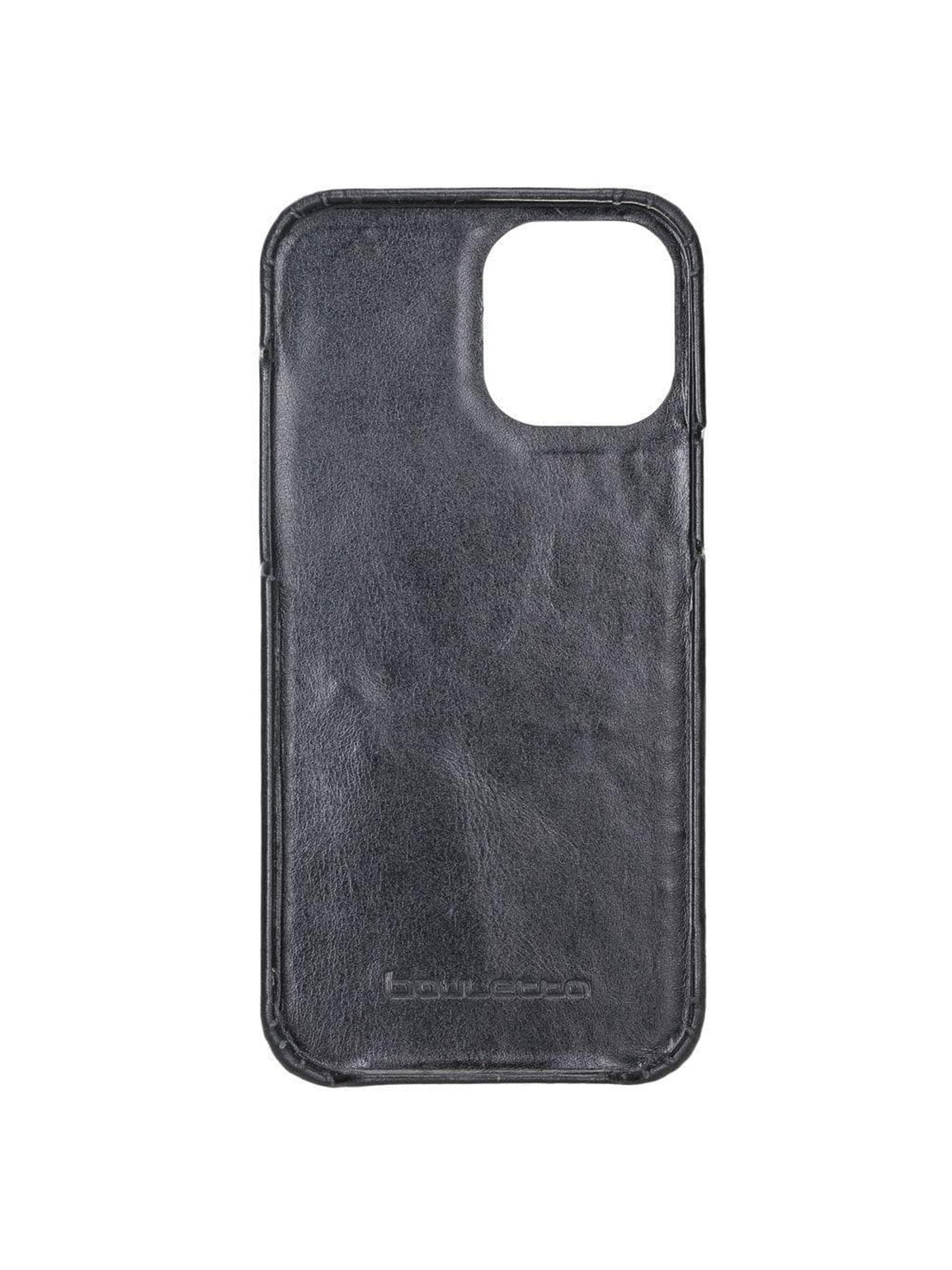 Plånboksfodral med avtagbart magnetskal i äkta läder för Apple iPhone 12 Pro från Bouletta Jersey- Svart #color_svart