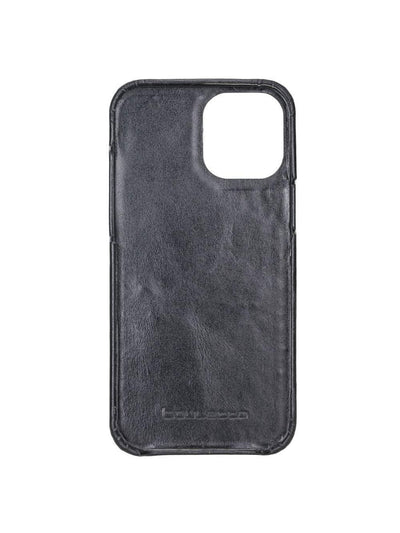 Plånboksfodral med avtagbart magnetskal i äkta läder för Apple iPhone 12 Pro från Bouletta Jersey- Svart #color_svart