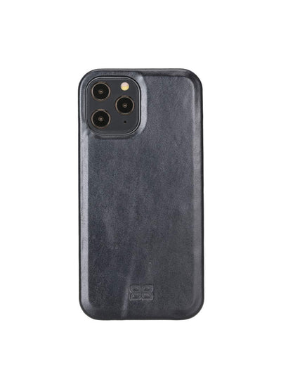 Plånboksfodral med avtagbart magnetskal i äkta läder för Apple iPhone 12 Pro från Bouletta Jersey- Svart #color_svart